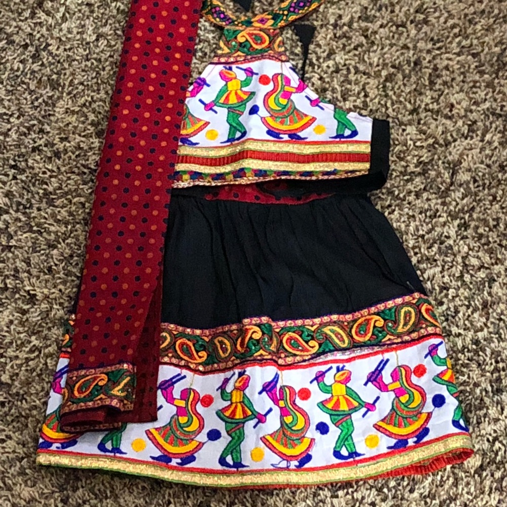 Toddler Size Chaniya Choli Indian Outfit